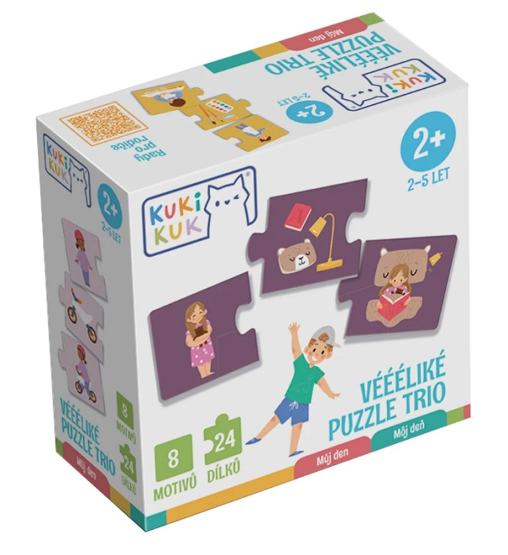 KukiKuk - Veľké puzzle trio Môj deň