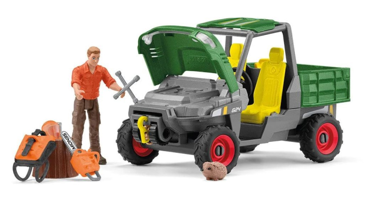 Schleich Farm World – Auto s drevorubačom 42659