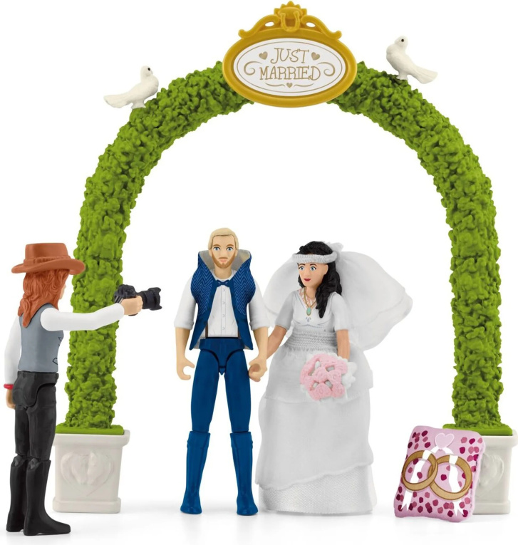 Schleich – Mladomanželia s kočom 42641