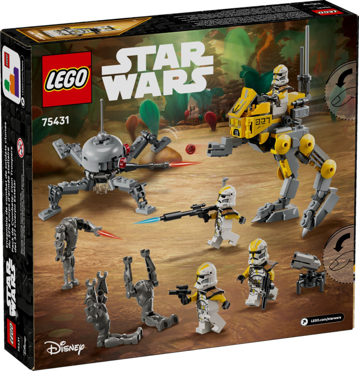 75431 Lego Star Wars – Bojový balíček klonových vojakov z 327. hviezdneho zboru