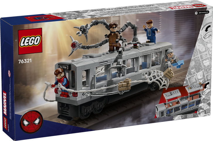 76321 Lego Marvel – Spider-Man vs. Doc Ock: Scéna v metre
