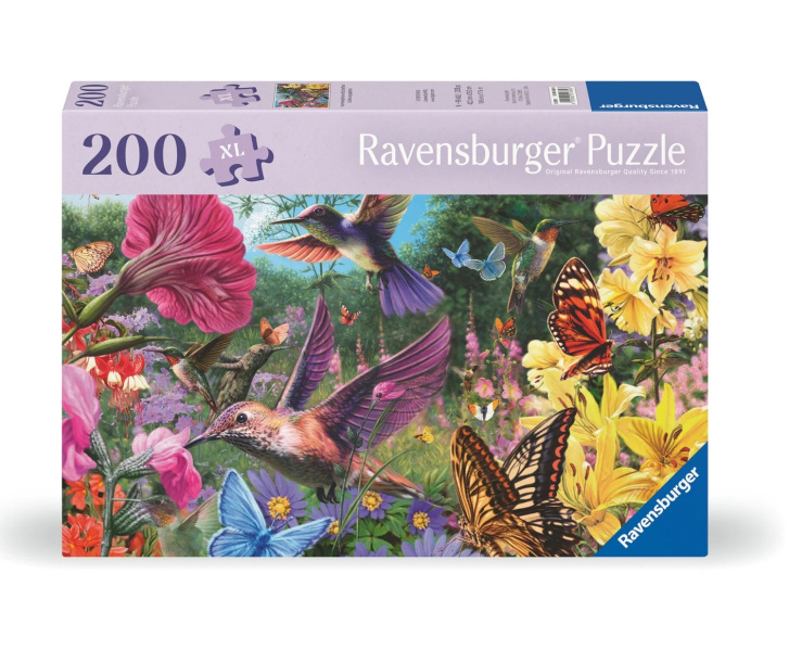 Puzzle 200 XL - Kolibríky a motýle