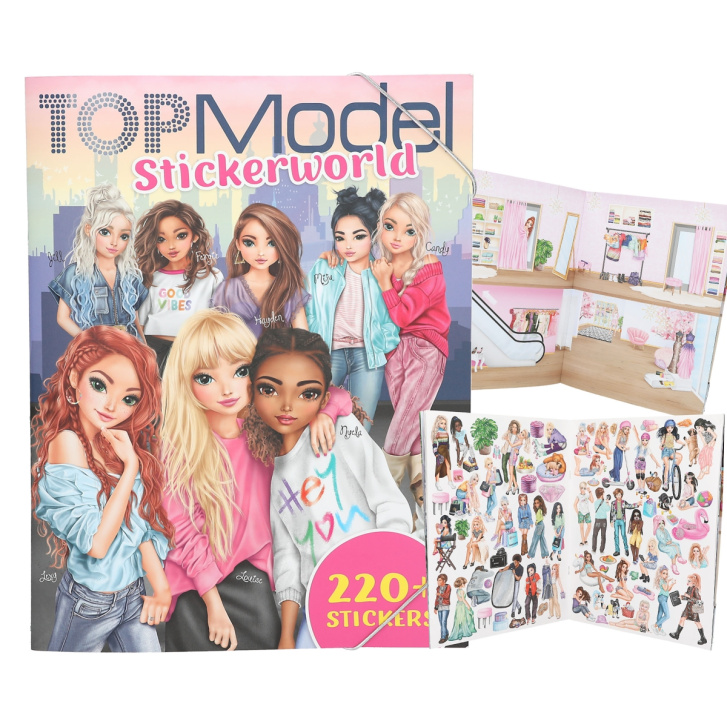 Top Model - Skicár s nálepkami