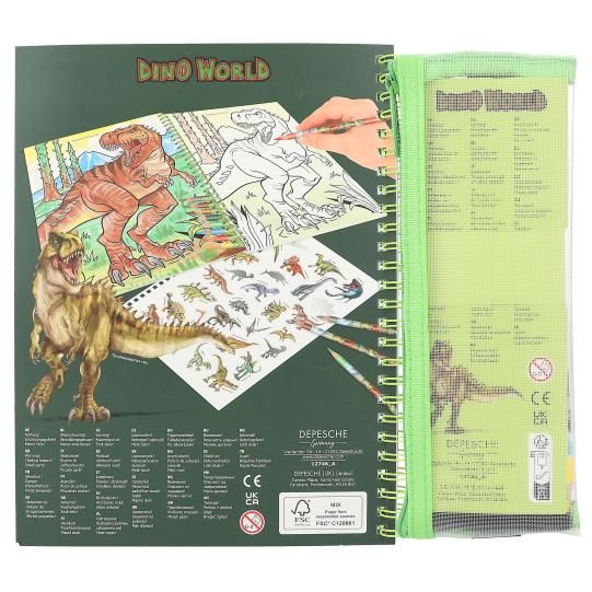 Dino World – Maľovanky s farbičkami