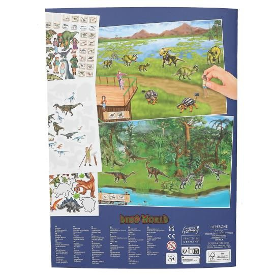 Dino World – Samolepkový zošit