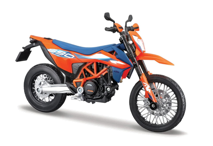 Motorka KTM 690 SMC R s podstavcom