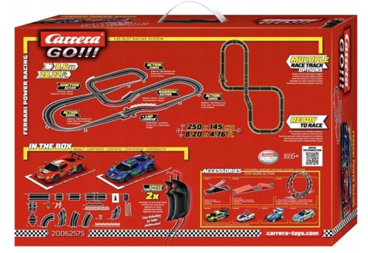 Carrera GO!!! Autodráha  Ferrari Power Racing