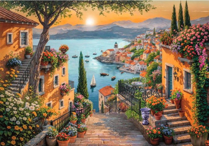 Puzzle 1500 – Schody do prístavu
