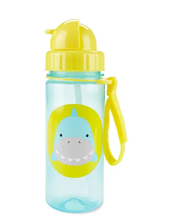 Fľaša so slamkou – Žralok 390 ml