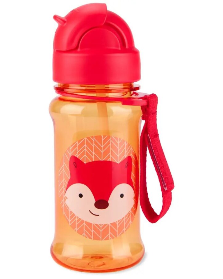 Fľaša so slamkou – Líška 355 ml