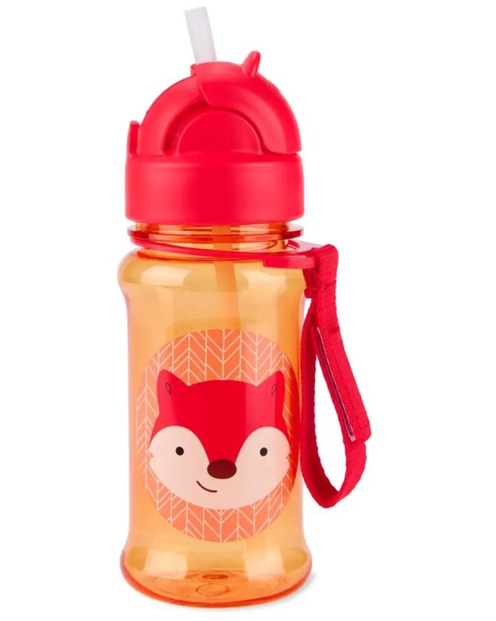 Fľaša so slamkou – Líška 355 ml