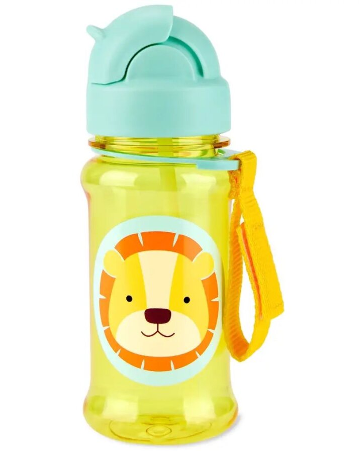 Fľaša so slamkou – Lev 355 ml