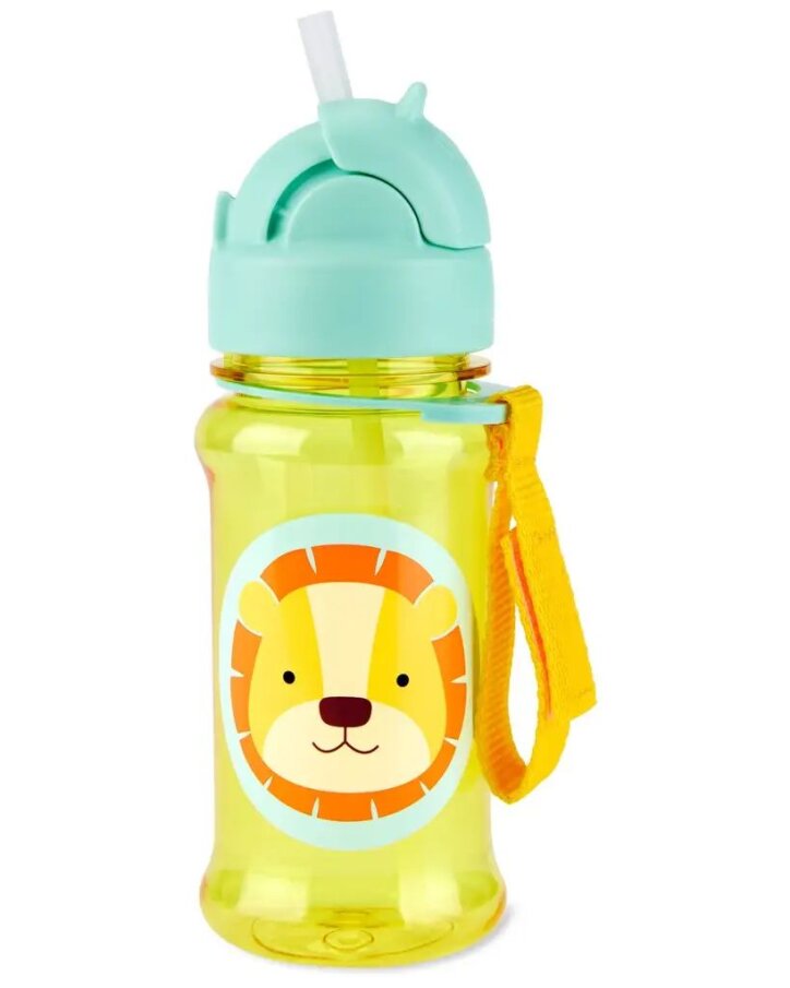 Fľaša so slamkou – Lev 355 ml