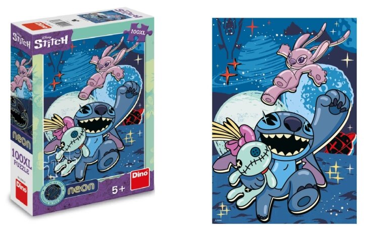 Puzzle 100 XL – Stitch neon