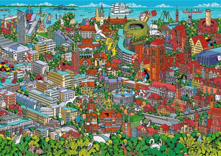 Puzzle 1000 – Trojmestie
