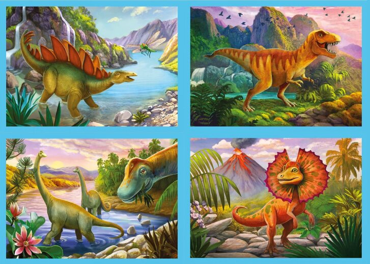 Puzzle 4v1 – Dinosaury