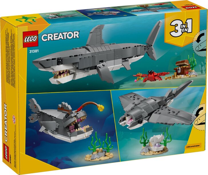 31381 Lego Creator – Divoký žralok a truhlica s pokladom