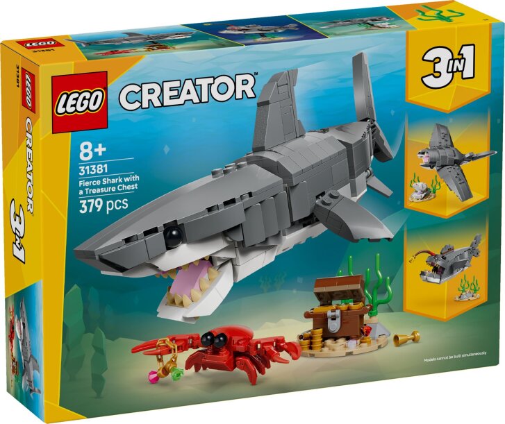 31381 Lego Creator – Divoký žralok a truhlica s pokladom