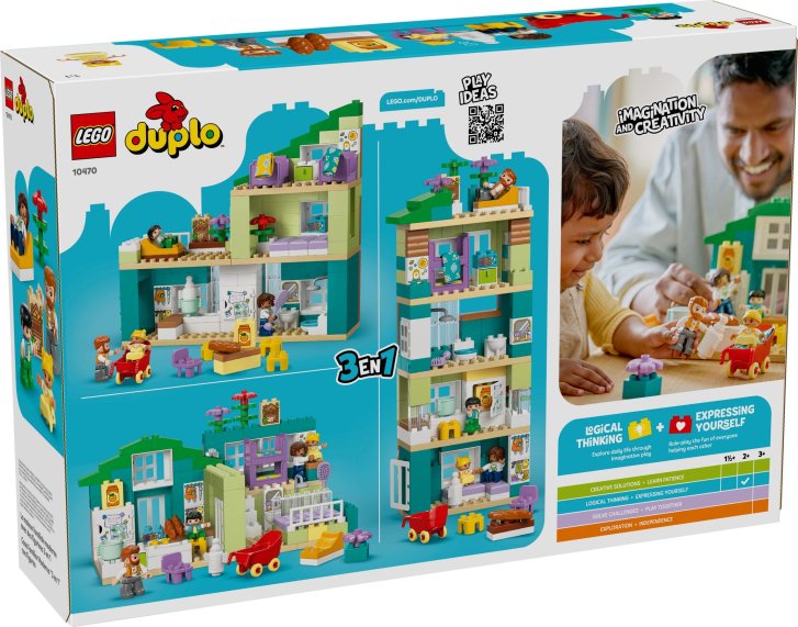 10470 Lego Duplo – Moderný rodinný dom 3 v 1 s figúrkami