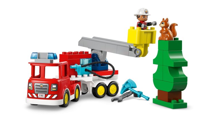 10473 Lego Duplo – Hasičské auto s hadicou a hasičom