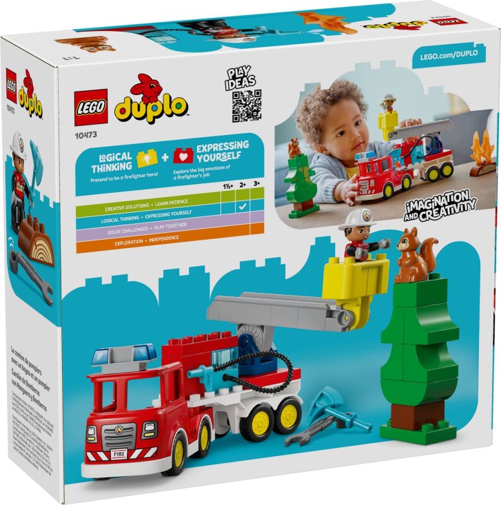 10473 Lego Duplo – Hasičské auto s hadicou a hasičom