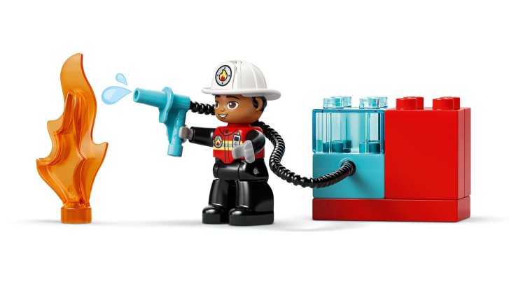 10473 Lego Duplo – Hasičské auto s hadicou a hasičom