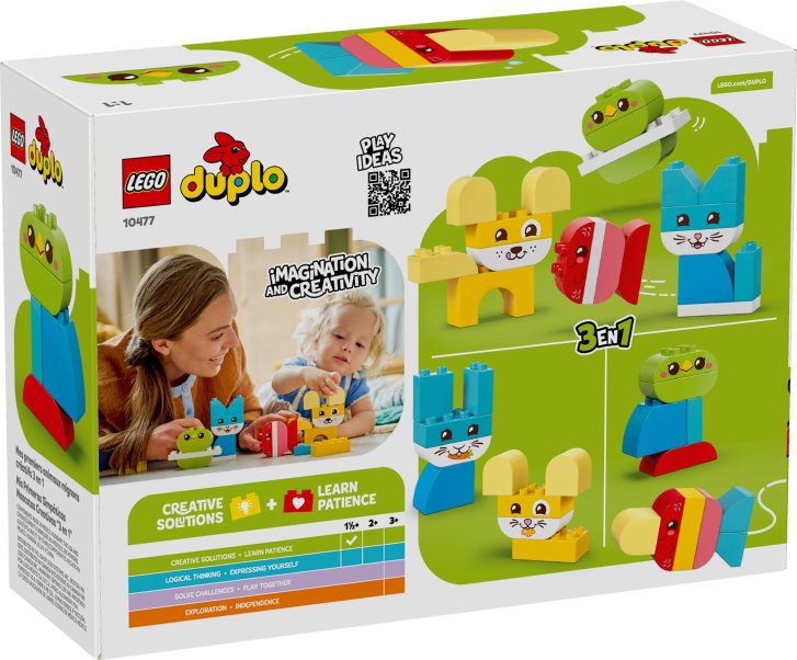 10477 Lego Duplo – Kreatívni roztomilí maznáčikovia 3 v 1