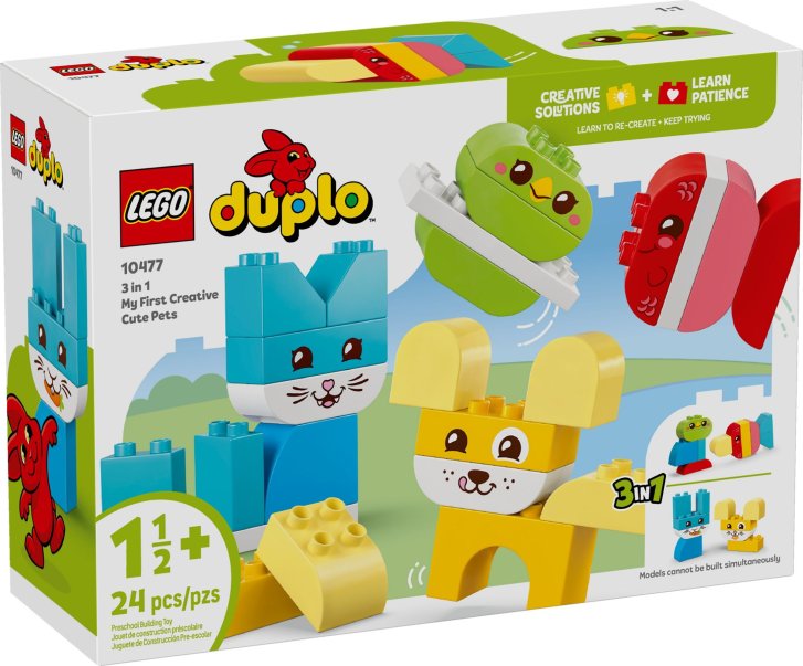 10477 Lego Duplo – Kreatívni roztomilí maznáčikovia 3 v 1