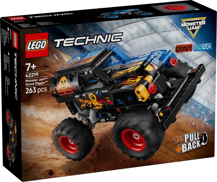 42219 Lego Technic – Monster Jam™ Grave Digger™ Oheň a ľad
