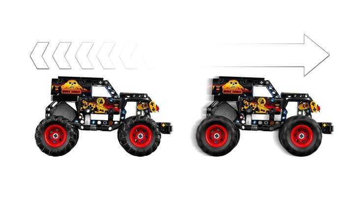 42219 Lego Technic – Monster Jam™ Grave Digger™ Oheň a ľad