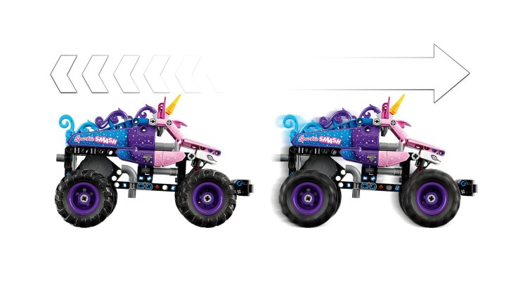 42220 Lego Technic – Monster Jam™ Sparkle Smash™ s naťahovacím motorom
