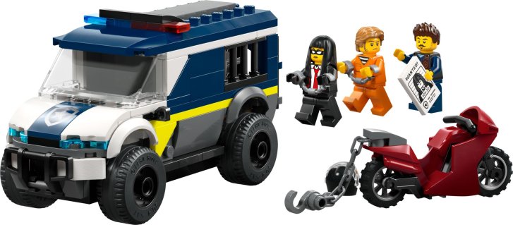 60479 Lego City – Policajná dodávka na prevoz väzňov