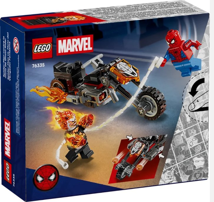 76335 Lego Marvel - Spider-Man vs. Ghost Rider na motorke
