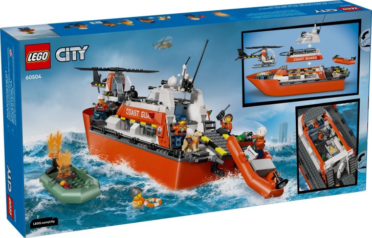 60504 Lego City - Záchranný čln pobrežnej hliadky a vrtuľník
