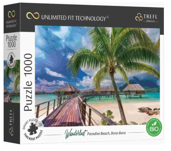 Puzzle 1000 - Rajská pláž, Bora-Bora