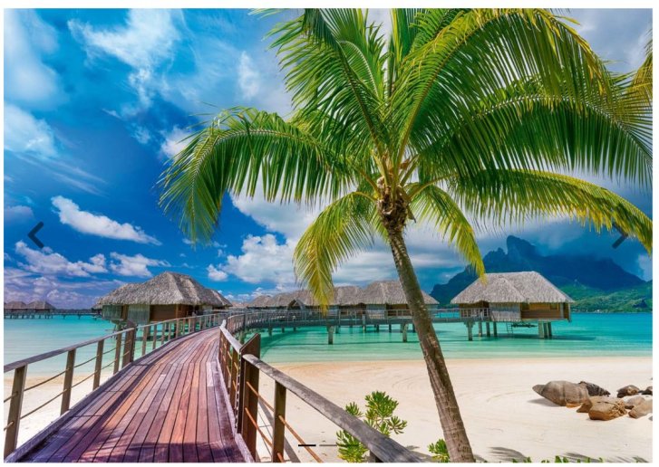 Puzzle 1000 - Rajská pláž, Bora-Bora