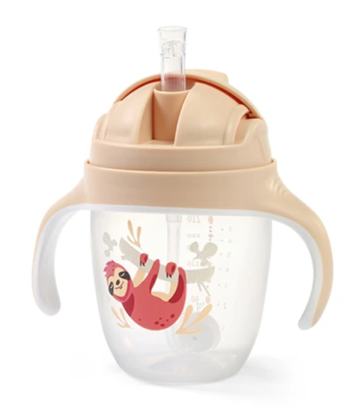 Hrnček so slamkou Leňochod 240 ml