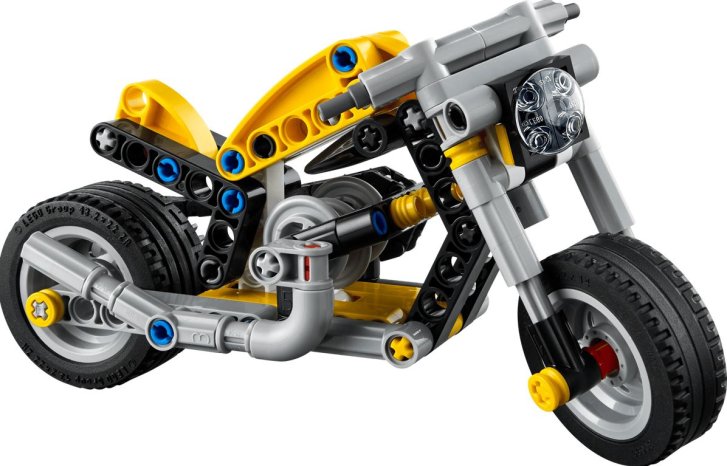 42225 Lego Technic – Žltá motorka