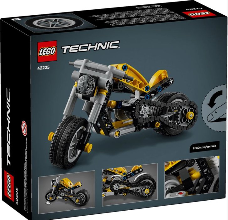42225 Lego Technic – Žltá motorka
