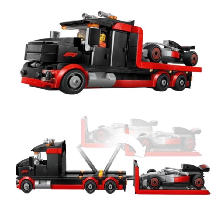 60493 Lego City - Výstavný nákladiak F1® s pretekárskym autom Audi F1®