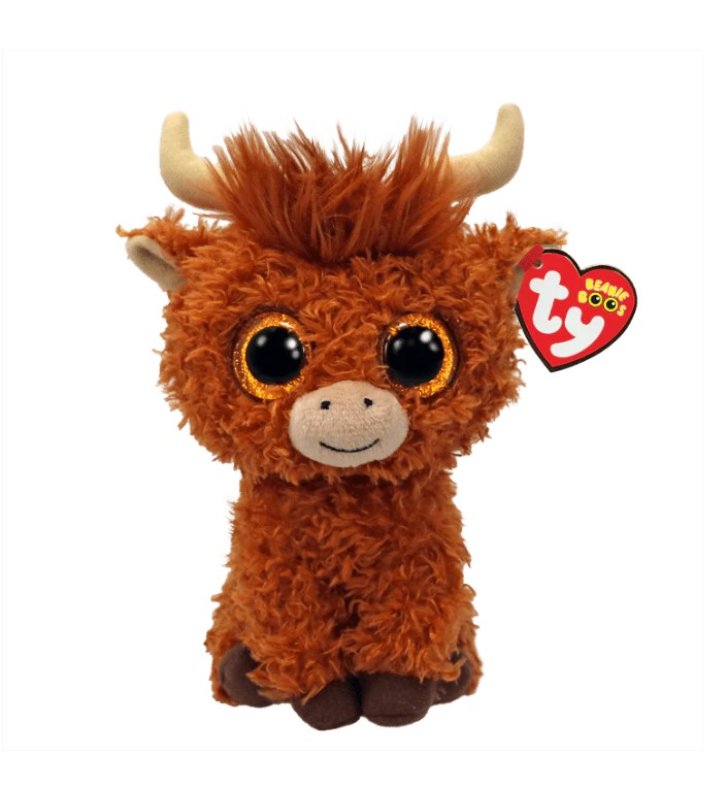 TY Beanie Boos – Plyšová škótska krava 15 cm