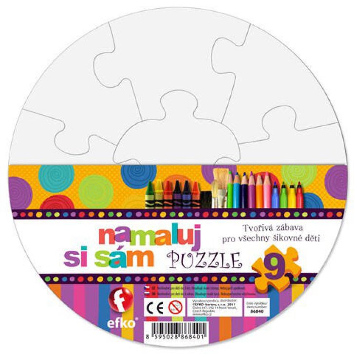 Puzzle - Namaľuj si sám- Kruh