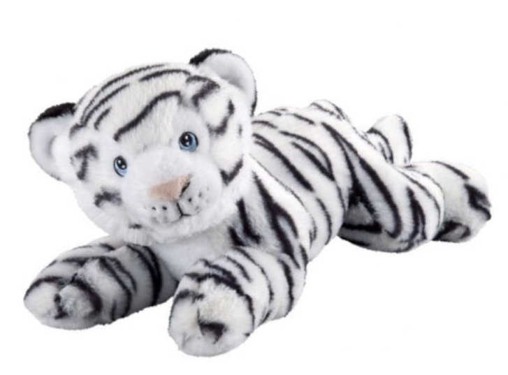Plyšový biely tiger 33 cm