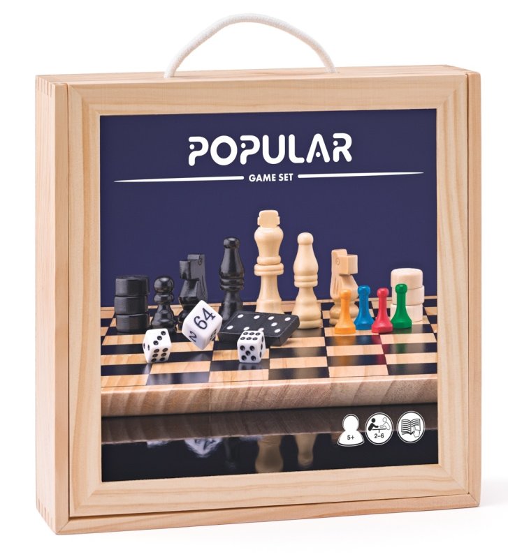 Popular - Súbor doskových hier 7v1