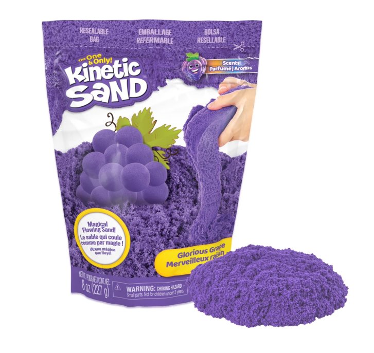 Kinetický piesok s vôňou hrozna