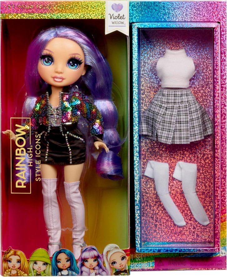 Rainbow High Style Icons – Bábika Violet Willow