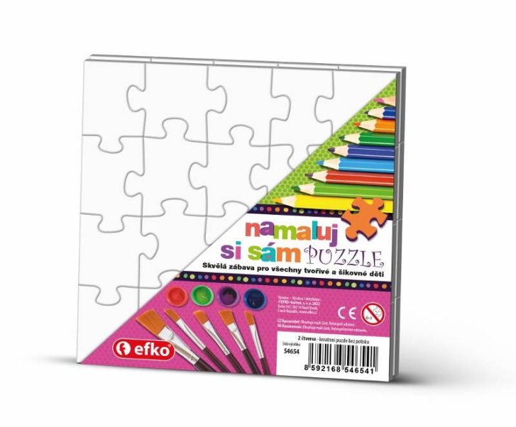 Puzzle - Namaľuj si sám- Štvorec