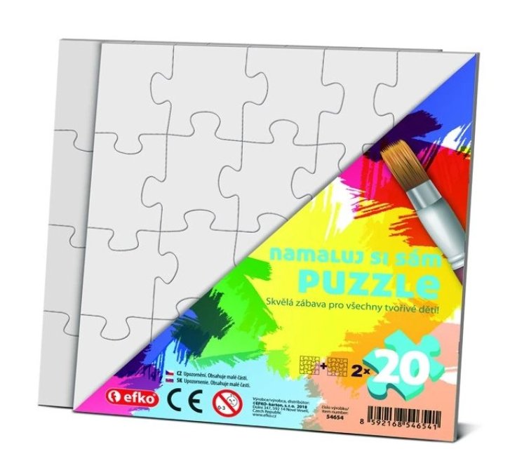 Puzzle - Namaľuj si sám- Štvorec
