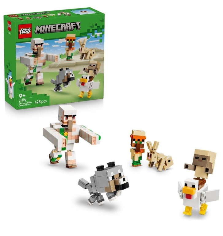 21592 Lego Minecraft - Kurací džokej a útok v púšti