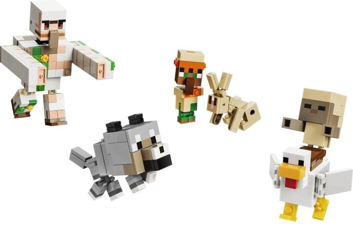 21592 Lego Minecraft - Kurací džokej a útok v púšti